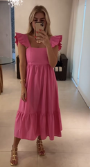 Elegant A-line Evening Dress,Satin Vacation Dresses